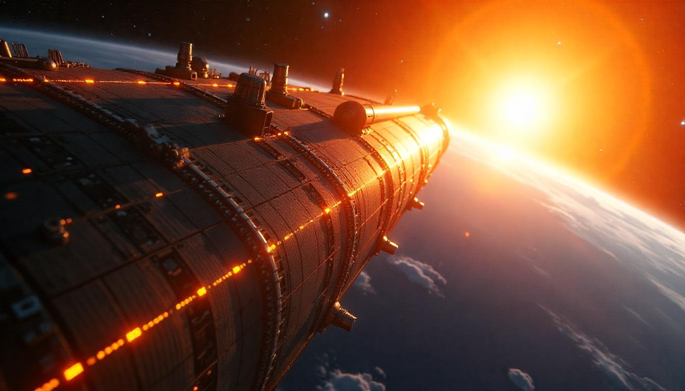 Daytime exterior view of Astraholon colony